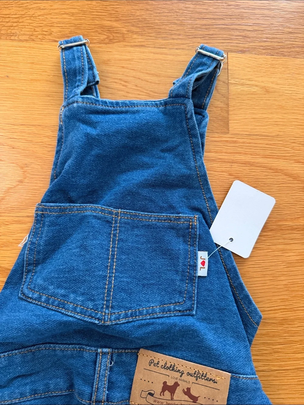 Kids Denim Overalls in Blue Medium Dog New in Bag
